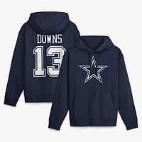 Men's Nike Caleb Downs Navy Dallas Cowboys Name & Number Hoodie