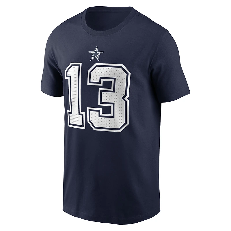 Men's Nike Caleb Downs Navy Dallas Cowboys Name & Number T-Shirt