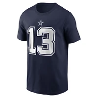 Men's Nike Caleb Downs Navy Dallas Cowboys Name & Number T-Shirt