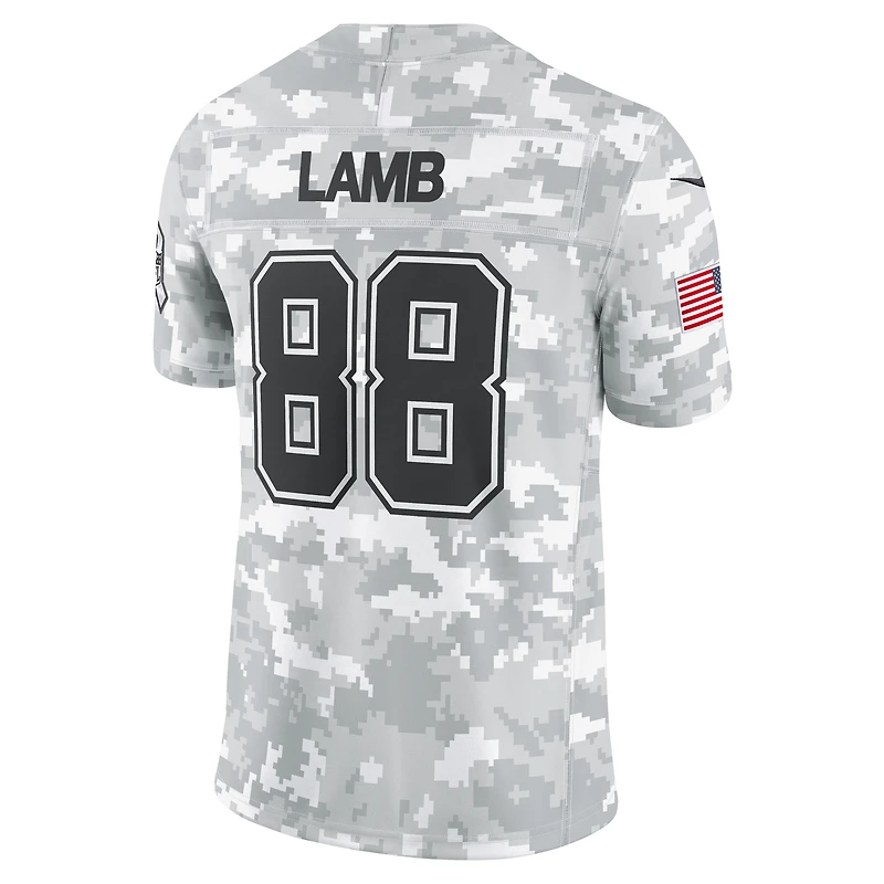 Maillot Nike CeeDee Lamb Arctic Camo Dallas Cowboys 2024 Salute to Service Limited pour homme