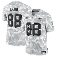 Maillot Nike CeeDee Lamb Arctic Camo Dallas Cowboys 2024 Salute to Service Limited pour homme
