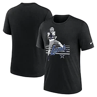 T-shirt Nike CeeDee Lamb pour homme, noir chiné, motif joueur des Cowboys de Dallas