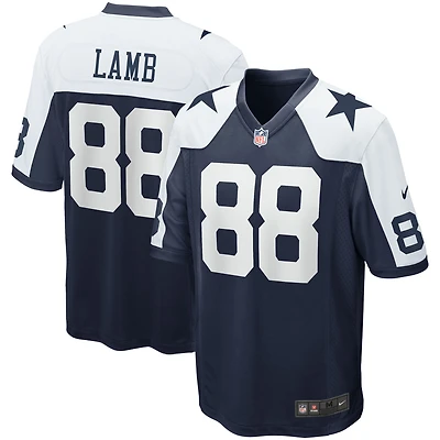 Maillot Nike CeeDee Lamb Navy pour hommes des Dallas Cowboys - de l'équipe jeu alternatif