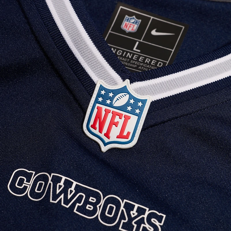 Maillot de match Nike CeeDee Lamb Navy pour hommes des Dallas Cowboys