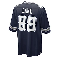 Nike CeeDee Lamb Navy Dallas Cowboys pour homme - Maillot de jeu joueur