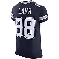 Maillot Nike CeeDee Lamb bleu marine des Cowboys de Dallas Vapor F.U.S.E. Elite pour homme