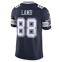 Men's Nike CeeDee Lamb Navy Dallas Cowboys Vapor F.U.S.E. Stitched Limited Jersey