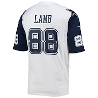 Maillot Nike CeeDee Lamb blanc pour homme des Cowboys de Dallas, équipe jeu alternative