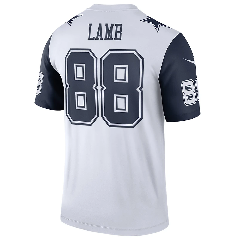 Maillot Nike CeeDee Lamb blanc pour homme des Cowboys de Dallas, légende alternative
