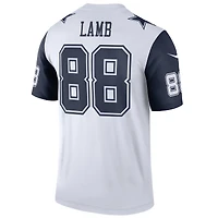 Maillot Nike CeeDee Lamb blanc pour homme des Cowboys de Dallas, légende alternative