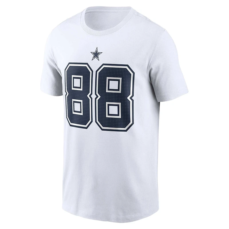 Men's Nike CeeDee Lamb  White Dallas Cowboys Player Name & Number T-Shirt