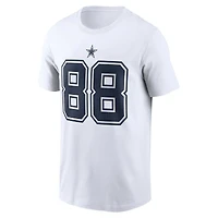 Men's Nike CeeDee Lamb  White Dallas Cowboys Player Name & Number T-Shirt