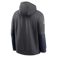 Sweat à capuche Nike anthracite Dallas Cowboys 2024 Sideline Club pour homme