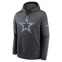 Men's Nike Charcoal Dallas Cowboys Primetime Club Logo Hoodie