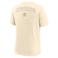Men's Nike Cream Dallas Cowboys Glory Tri-Blend T-Shirt