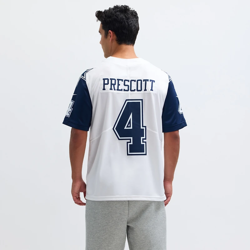 Men's Nike Dak Prescott Dallas Cowboys White Color Rush Vapor Limited Jersey