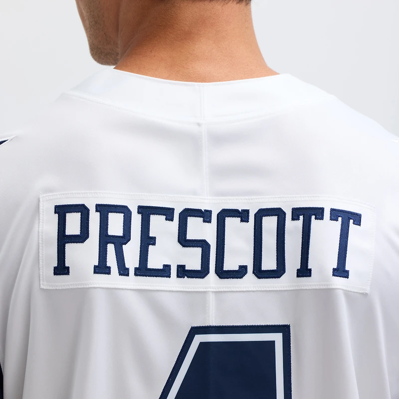 Men's Nike Dak Prescott Dallas Cowboys White Color Rush Vapor Limited Jersey