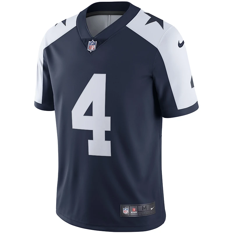 Men's Nike Dak Prescott Navy Dallas Cowboys Alternate Vapor Limited Jersey
