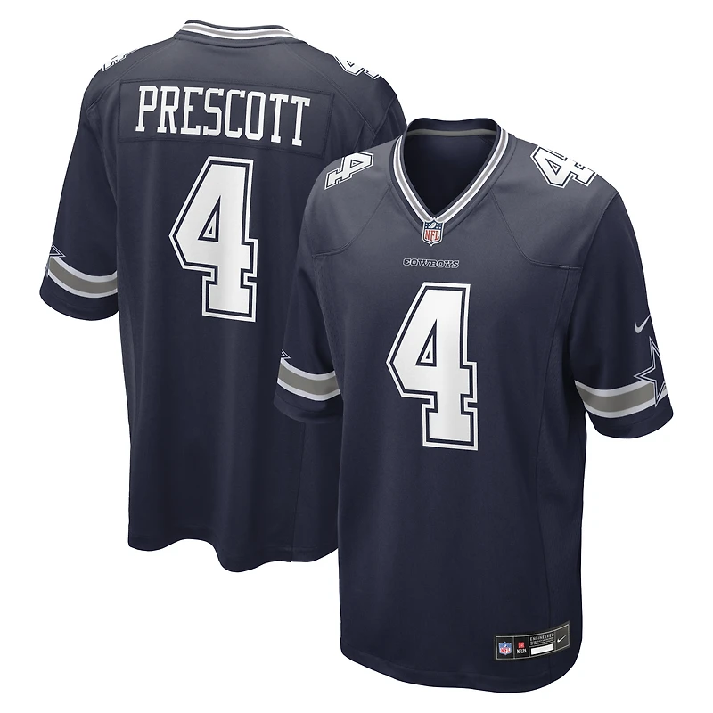 Men's Nike Dak Prescott Navy Dallas Cowboys Game Player - Jersey