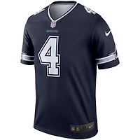 Haut Nike Dak Prescott bleu marine pour homme, joueur légendaire des Cowboys de Dallas