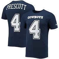 T-shirt performance avec nom et numéro Nike Dak Prescott pour homme Dallas Cowboys Player Pride 3.0