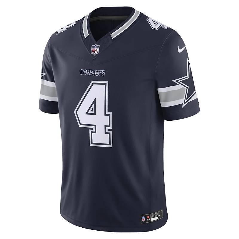 Men's Nike Dak Prescott Navy Dallas Cowboys Vapor F.U.S.E. Stitched Limited Jersey