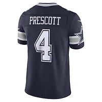 Maillot Nike Dak Prescott bleu marine Dallas Cowboys Vapor F.U.S.E. édition limitée cousue pour homme