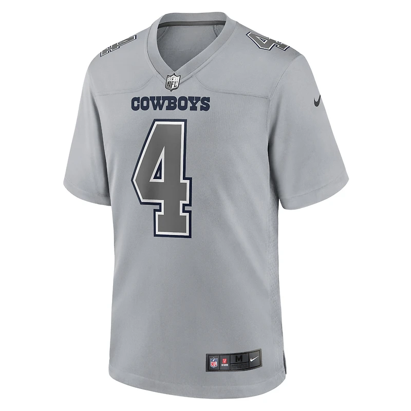 Nike Dak Prescott Silver Dallas Cowboys Atmosphere Fashion Game pour homme - Maillot