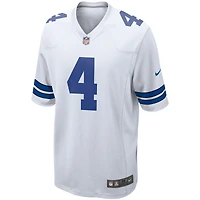 Maillot Nike Dak Prescott pour homme, blanc, équipe de match des Dallas Cowboys