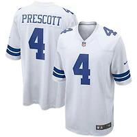 Maillot Nike Dak Prescott pour homme, blanc, équipe de match des Dallas Cowboys
