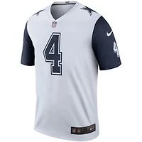 Haut Nike Dak Prescott blanc pour homme, joueur légendaire des Cowboys de Dallas