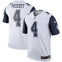 Haut Nike Dak Prescott blanc pour homme, joueur légendaire des Cowboys de Dallas