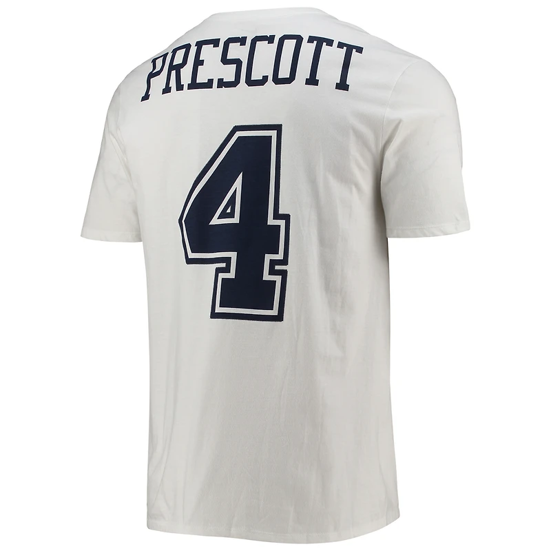 T-shirt avec nom et numéro Nike Dak Prescott Dallas Cowboys Player Pride Color Rush pour homme, blanc