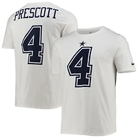 T-shirt avec nom et numéro Nike Dak Prescott Dallas Cowboys Player Pride Color Rush pour homme, blanc