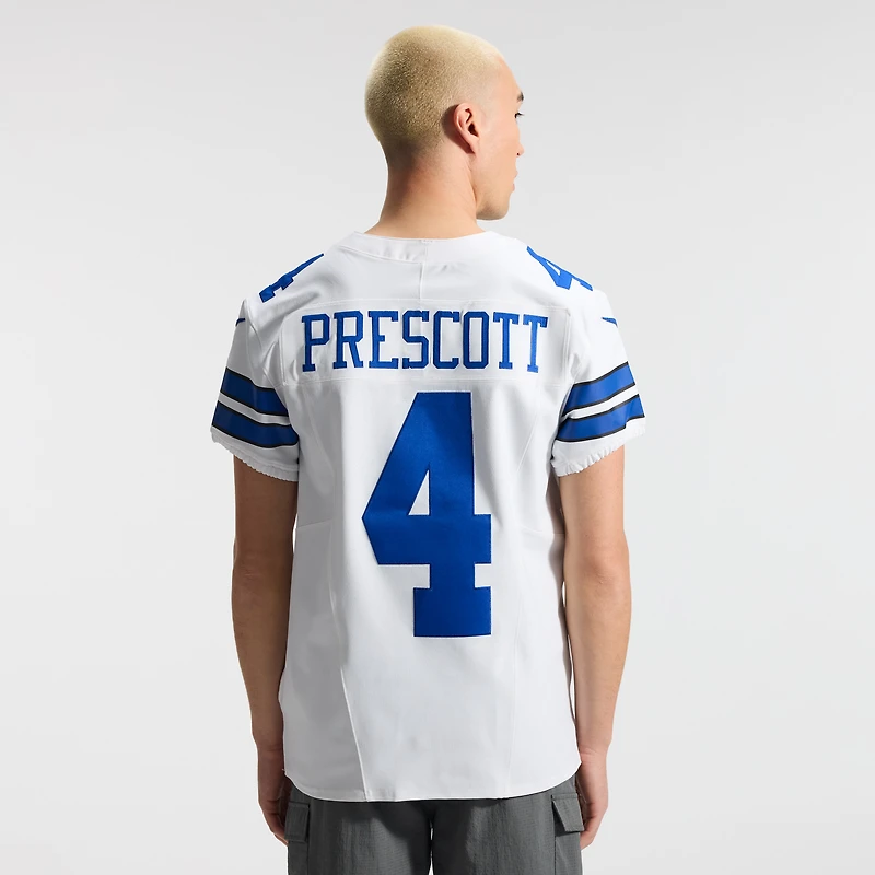 Nike Dak Prescott pour homme Blanc Dallas Cowboys Vapor F.U.S.E. Maillot Élite