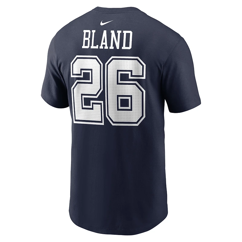 T-shirt avec nom et numéro de joueur des Dallas Cowboys Nike DaRon Bland bleu marine pour hommes