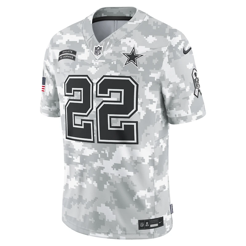 Maillot Nike Emmitt Smith Arctic Camo Dallas Cowboys 2024 Salute to Service Retired Player Limited pour homme