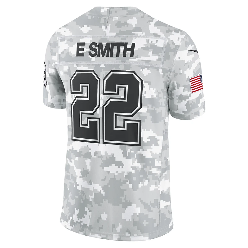 Maillot Nike Emmitt Smith Arctic Camo Dallas Cowboys 2024 Salute to Service Retired Player Limited pour homme