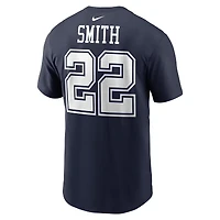 Men's Nike Emmitt Smith Navy Dallas Cowboys Retired Name & Number T-Shirt
