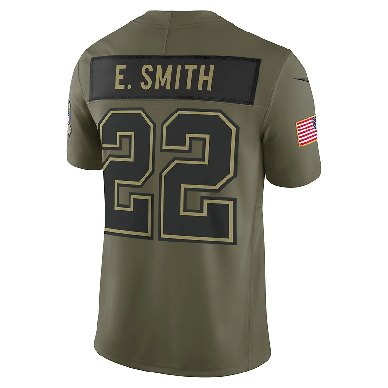 Men's Nike Emmitt Smith Olive Dallas Cowboys 2025 Salute to Service Retired Limited Jersey