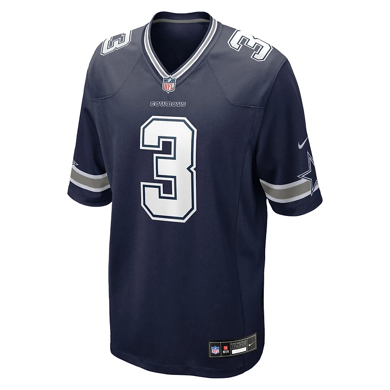 Maillot Nike George Pickens bleu marine des Cowboys de Dallas pour homme