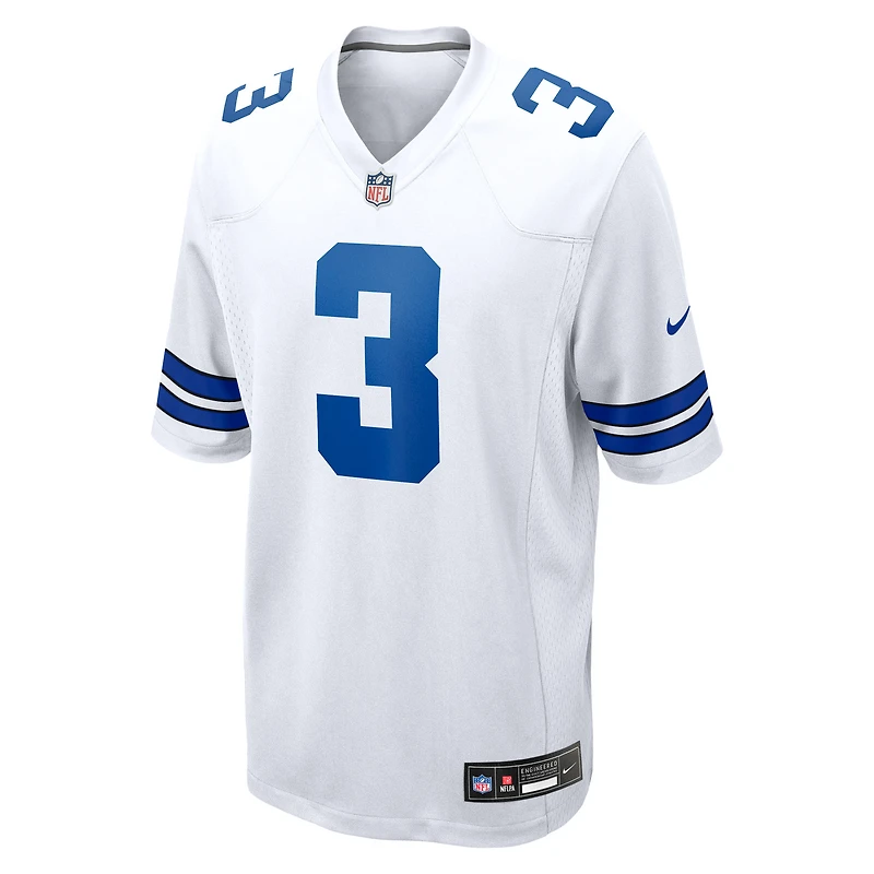 Maillot Nike George Pickens blanc des Cowboys de Dallas pour homme