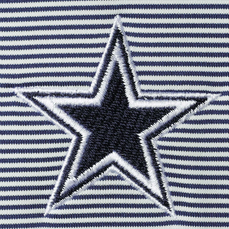Men's Nike Golf Navy Dallas Cowboys Player Control Stripe Performance Polo