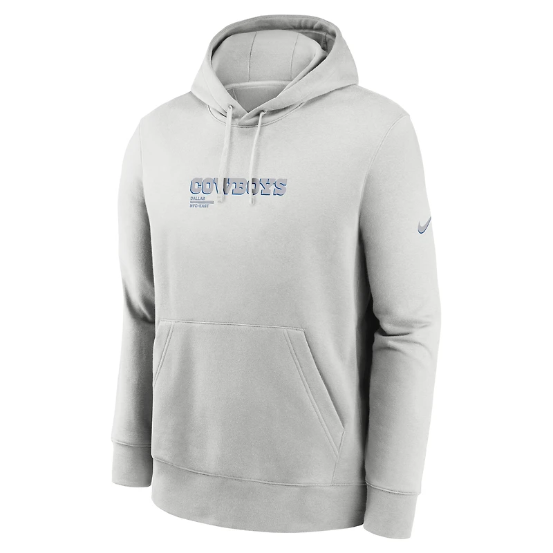 Men's Nike Gray Dallas Cowboys Edge Pack French Terry Club Pullover Hoodie