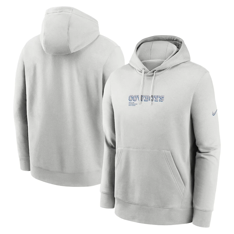 Men's Nike Gray Dallas Cowboys Edge Pack French Terry Club Pullover Hoodie