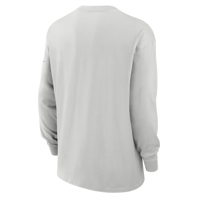 T-shirt à manches longues Nike gris Dallas Cowboys Essential Heavy Max90 pour homme