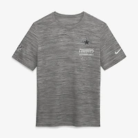 Men's Nike Navy Dallas Cowboys Sideline Double Covered Dri-FIT Velocity T-Shirt