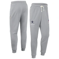 Men's Nike Gray Dallas Cowboys Sideline Standard Issue Dri-FIT Taper Pants
