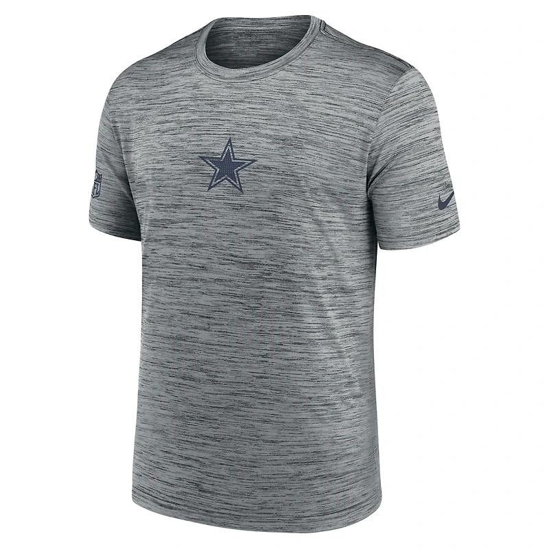 Men's Nike Gray Dallas Cowboys Sideline Velocity Dri-FIT T-Shirt