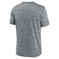 T-shirt Nike gris Dallas Cowboys Sideline Velocity Throwback Logo Dri-FIT pour homme